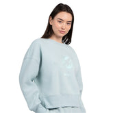 Miami Dolphins Starter Women's Travel Pastels Boxy Fleece Sweatshirt Mint - NFL