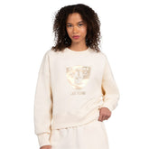 Las Vegas Raiders Starter Women's Travel Pastels Boxy Fleece Sweatshirt Cream - NFL