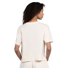 Buffalo Bills Starter Women's Pastel Travel Boxy Cropped T-Shirt Cream - NFL