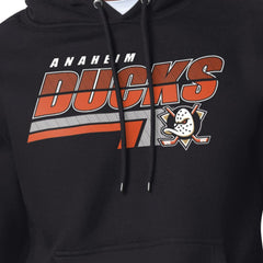 Anaheim Ducks - Starter Logo Push Fleece Hoodie Black