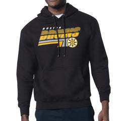 Boston Bruins Starter Logo Push Fleece Hoodie Black