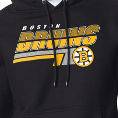 Boston Bruins Starter Logo Push Fleece Hoodie Black