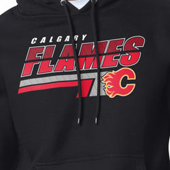 Calgary Flames - Starter Logo Push Fleece Hoodie Black