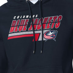 Columbus Blue Jackets - Starter Logo Push Fleece Hoodie Navy