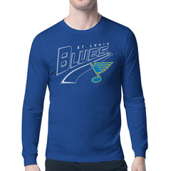 St. Louis Blues - Starter Modern Tailsweep Long Sleeve T-Shirt Blue