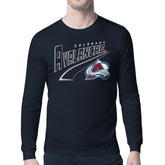Colorado Avalanche - Starter Modern Tailsweep Long Sleeve T-Shirt Navy