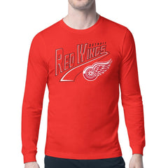 Detroit Red Wings - Starter Modern Tailsweep Long Sleeve T-Shirt Red