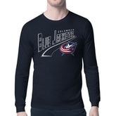 Columbus Blue Jackets - Starter Modern Tailsweep Long Sleeve T-Shirt Navy