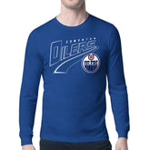 Edmonton Oilers - Starter Modern Tailsweep Long Sleeve T-Shirt Royal