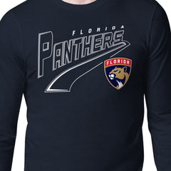 Florida Panthers - Starter Modern Tailsweep Long Sleeve T-Shirt Navy