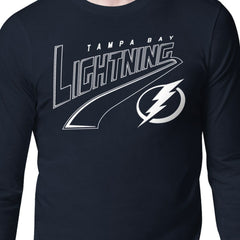 Tampa Bay Lightning - Starter Modern Tailsweep Long Sleeve T-Shirt Blue