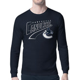 Vancouver Canucks - Starter Modern Tailsweep Long Sleeve T-Shirt Blue