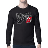 New Jersey Devils - Starter Modern Tailsweep Long Sleeve T-Shirt Black