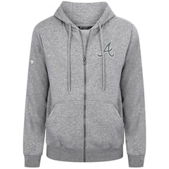 Atlanta Braves Levelwear Podium Chenille Logo Full-Zip Hoodie On Sale
