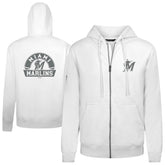 Miami Marlins Levelwear Podium Chenille Logo Full-Zip Hoodie Online