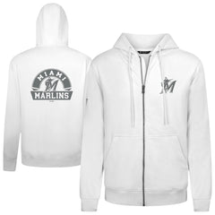Miami Marlins Levelwear Podium Chenille Logo Full-Zip Hoodie Online