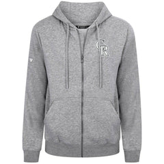 Colorado Rockies Levelwear Podium Chenille Logo Full-Zip Hoodie discount