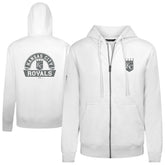 Kansas City Royals Levelwear Podium Chenille Logo Full-Zip Hoodie Lifestyle