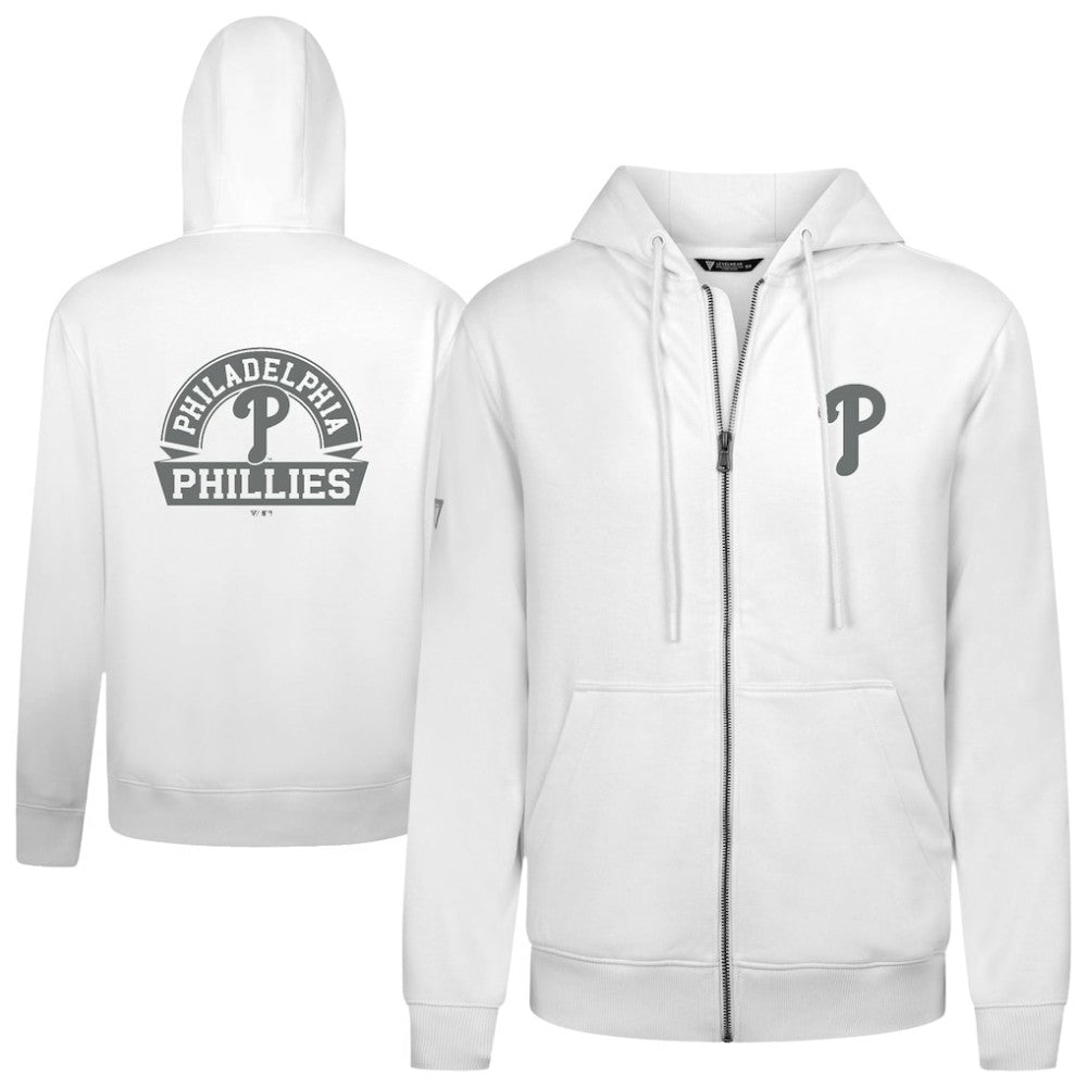 Philadelphia Phillies Levelwear Podium Banner Arch Full-Zip Hoodie discount