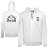 Milwaukee Brewers Levelwear Podium Banner Arch Full-Zip Hoodie discount
