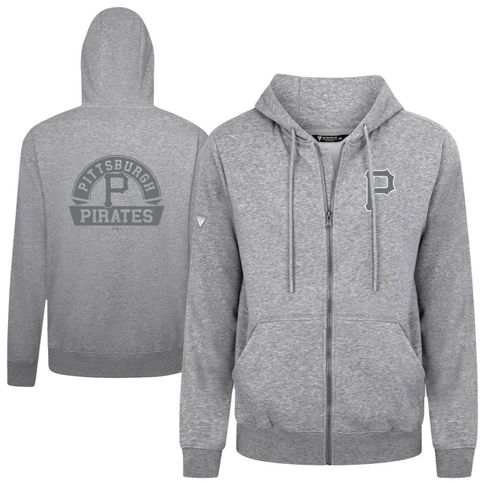 Pittsburgh Pirates Levelwear Podium Banner Arch Full-Zip Hoodie On Sale
