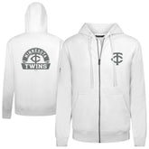 Minnesota Twins Levelwear Podium Banner Arch Full-Zip Hoodie Lifestyle