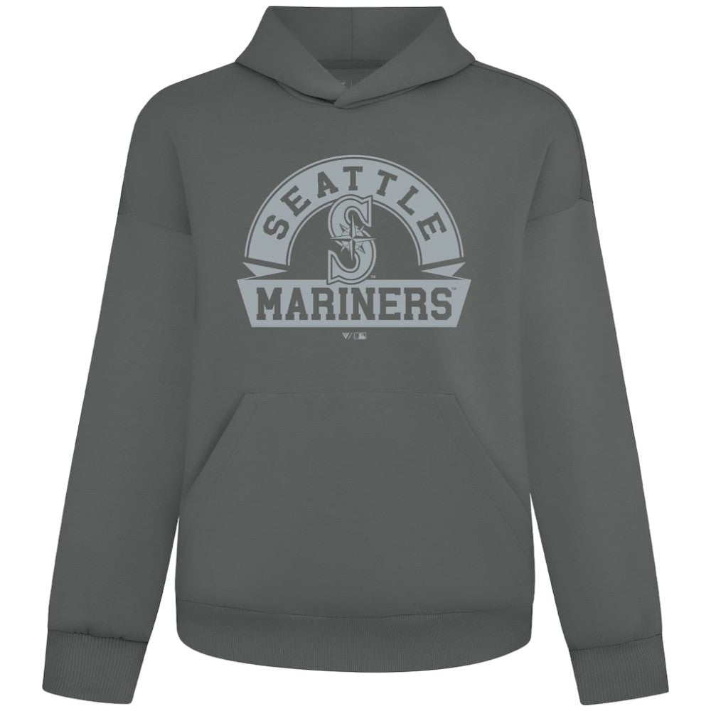 Seattle Mariners Levelwear Luxe Signature Banner Arch Tri-Blend Hoodie On Sale