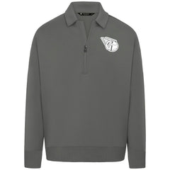 Cleveland Guardians Levelwear Luxe Signature Quarter-Zip Chenille Logo Tri-Blend Sweatshirt Sale