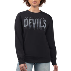 New Jersey Devils - G-III 4Her by Carl Banks Women's Metallic Drop Printed Fleece Sweatshirt Black