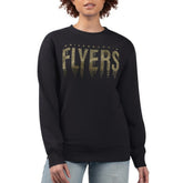 Philadelphia Flyers - G-III 4Her by Carl Banks Women's Metallic Drop Printed Fleece Sweatshirt Black