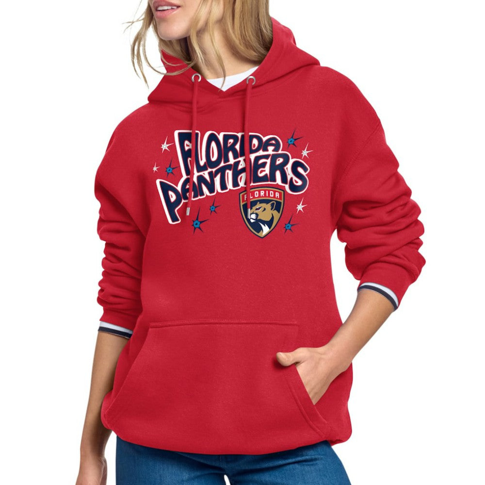 Florida Panthers - Starter Women's Fireworks Fleece Hoodie Red