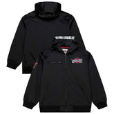 Mitchell & Ness - Cleveland Cavaliers Hardwood Classics Nights Walk the Tunnel Satin Bomber Full-Snap Hooded Jacket - Black