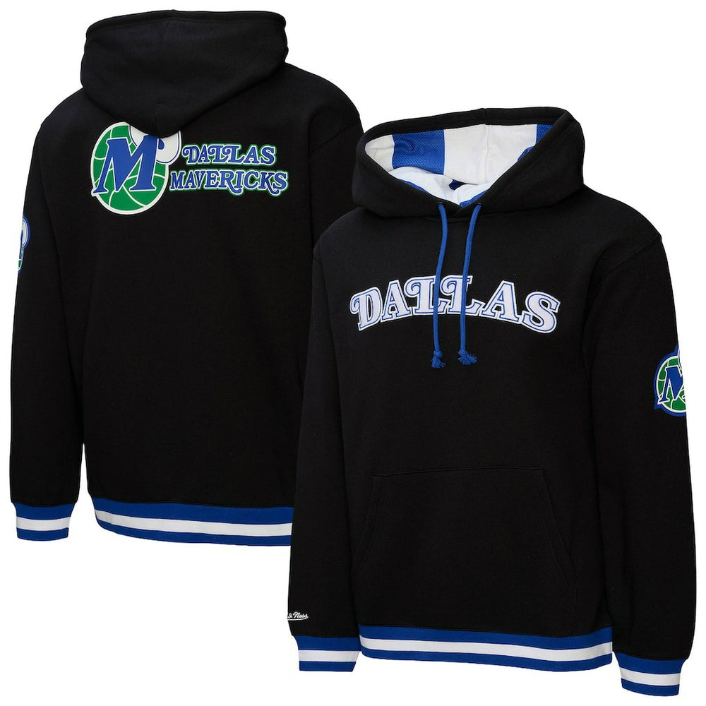 Mitchell & Ness - Dallas Mavericks Hardwood Classics Nights Playmaker Fleece Hoodie - Black