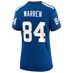 Tyler Warren Indianapolis Colts Women's Alternate 2 Indiana Nights Game Jersey Heather Royal - Nike