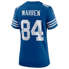Tyler Warren Indianapolis Colts Women's Alternate Game Jersey Royal - Nike