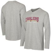 NBA - Cleveland Cavaliers Concepts Sport Hawthorn Thermal Knit Long Sleeve Henley T-Shirt - Gray