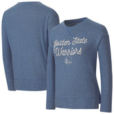 NBA - Golden State Warriors Concepts Sport Women's Rigor Long Sleeve Jersey T-Shirt - Royal