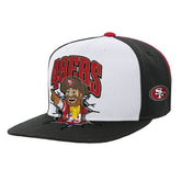 San Francisco 49ers Youth Team Mascot Snapback Hat White - Mitchell & Ness