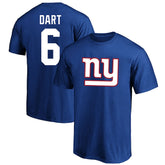 Jaxson Dart New York Giants Big & Tall Player Name & Number T-Shirt Royal - Fanatics