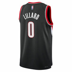 Nike - Damian Lillard Portland Trail Blazers Youth Swingman Jersey - Icon Edition - Black
