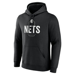 NBA - Brooklyn Nets Center Court Name & Number Custom Hoodie - Black