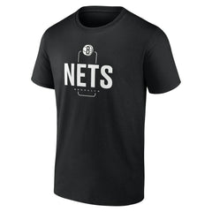 NBA - Brooklyn Nets Center Court Name & Number Custom T-Shirt - Black