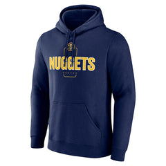 NBA - Denver Nuggets Center Court Name & Number Custom Hoodie - Navy