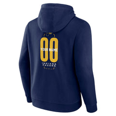 NBA - Indiana Pacers Center Court Name & Number Custom Hoodie - Navy