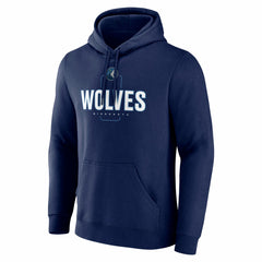 NBA - Minnesota Timberwolves Center Court Name & Number Custom Hoodie - Navy