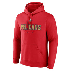 NBA - New Orleans Pelicans Center Court Name & Number Custom Hoodie - Red