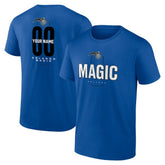 NBA - Orlando Magic Center Court Name & Number Custom T-Shirt - Blue