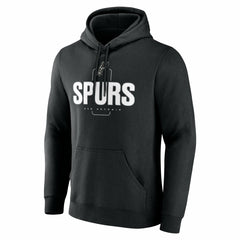 NBA - San Antonio Spurs Center Court Name & Number Custom Hoodie - Black