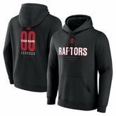 NBA - Toronto Raptors Center Court Name & Number Custom Hoodie - Black