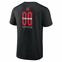 NBA - Toronto Raptors Center Court Name & Number Custom T-Shirt - Black